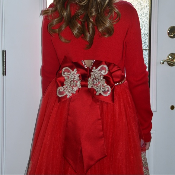 Custom made red dress - Picture 7 of 8